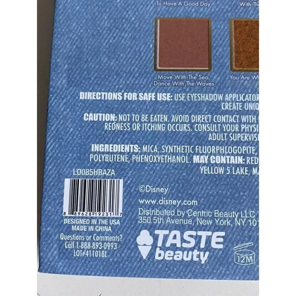 DISNEY Stitch In A Pineapple 12 Color EyeShadow Palette With Mirror Taste Beauty